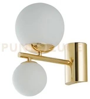 Applique a parete hera oro 2 luci attacco g9 15x23x29cm in metallo ...