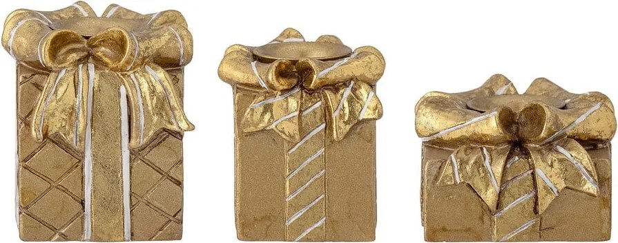 Candelieri in poliresina in set di 3 pezzi Halia - Bloomingville