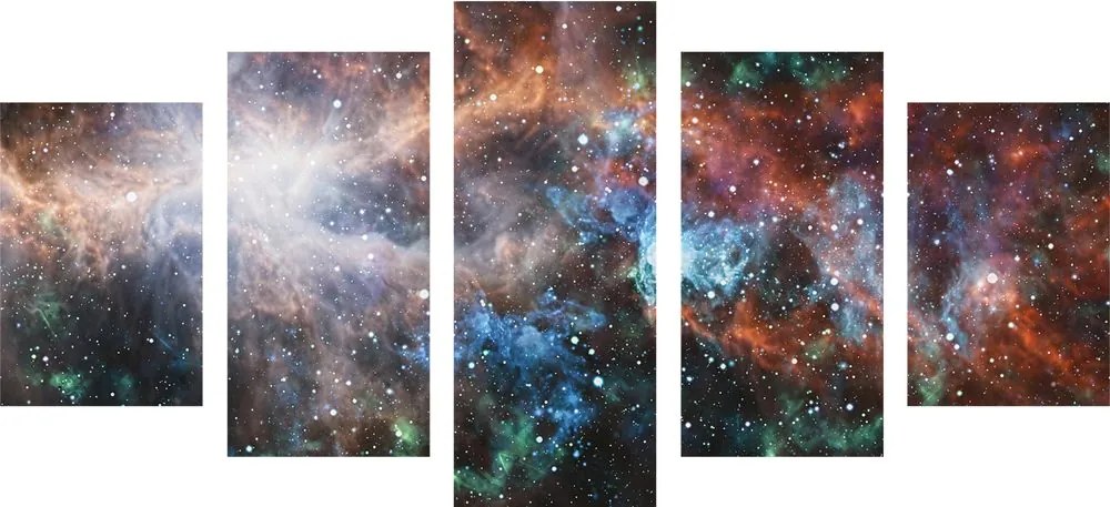 Quadri 5 pezzi – Galassia infinita