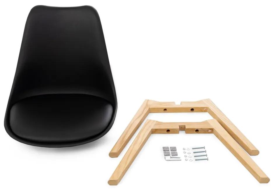 Set di 2 sedie nere con gambe in faggio Retro - Bonami Essentials