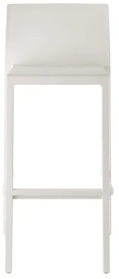 Sgabello per interno ed esterno impilabile H65 KATE Bianco Lino 2 pezzi