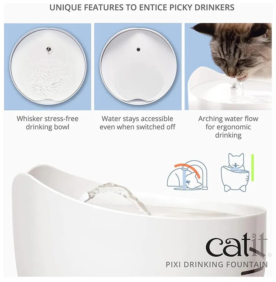Fontana per gatto ø 22 cm Catit Pixi - Plaček Pet Products