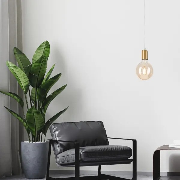Lampadario a sospensione con filo ASTRID 1xE27/60W/230V oro