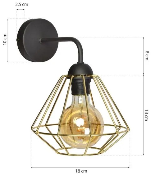 Applique LUPO 1xE27/60W/230V