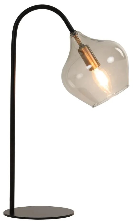 Lampada da tavolo nera (altezza 50,5 cm) Rakel - Light &amp; Living