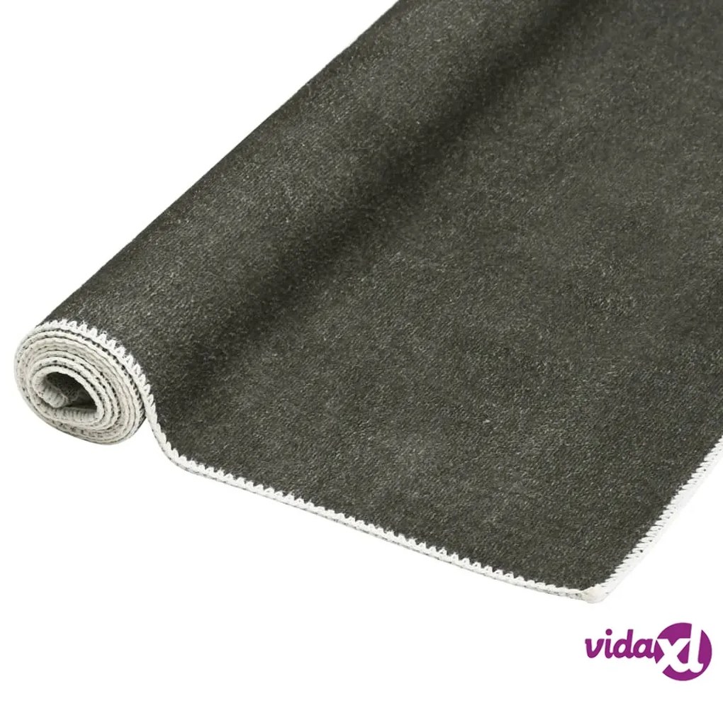 vidaXL Tappeto Lavabile Pieghevole Grigio Talpa 140x200 cm Poliestere