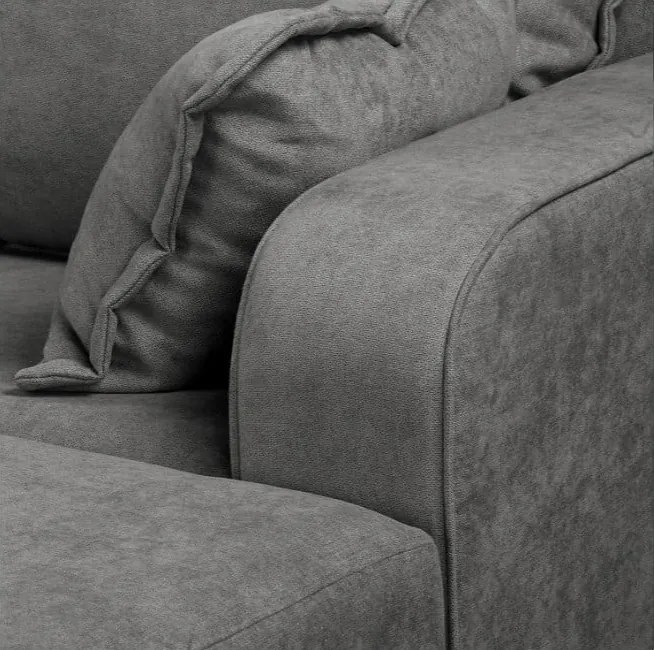 Divano angolare grigio scuro (angolo destro) Beata - Ropez