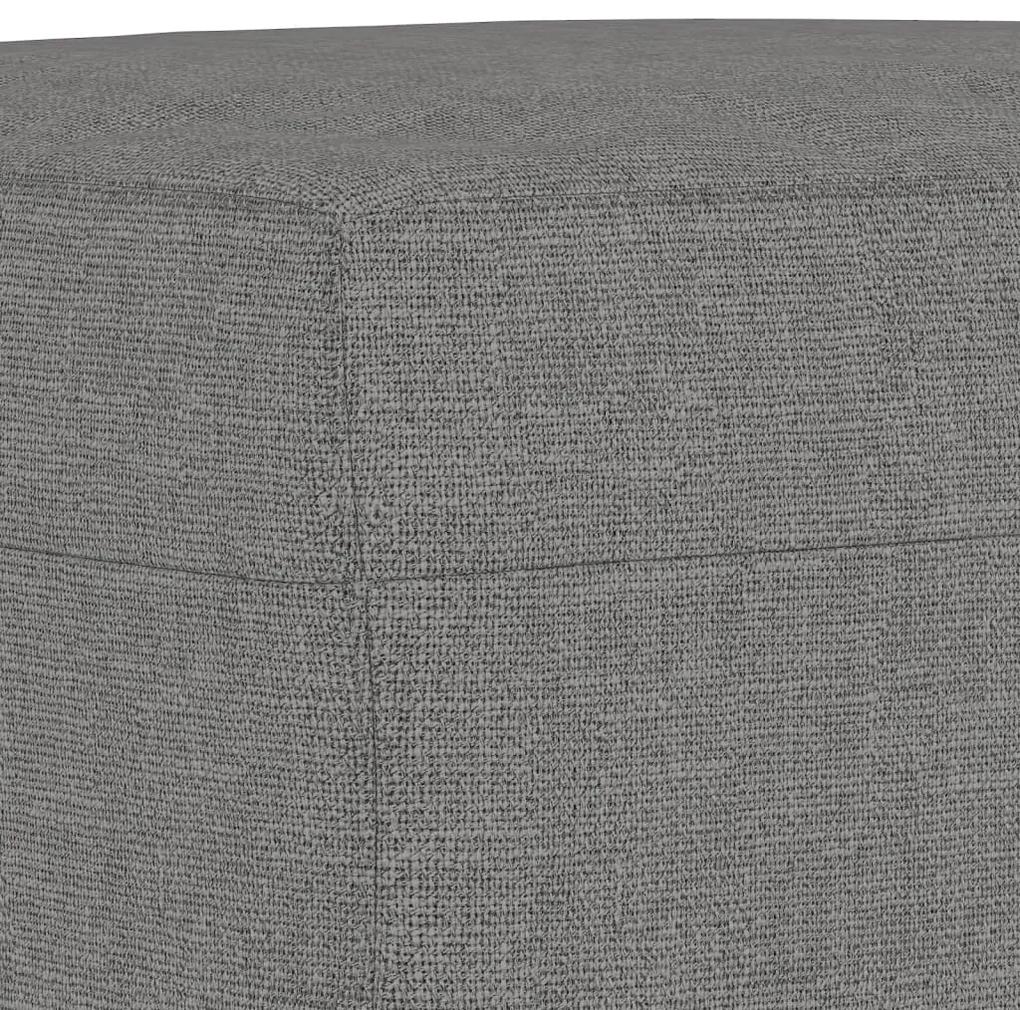 Panca grigio scuro 70x35x41 cm in tessuto