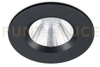 Zagros faretto da incasso led 5,5w 345lm, 3000k rotondo nero dimmer...