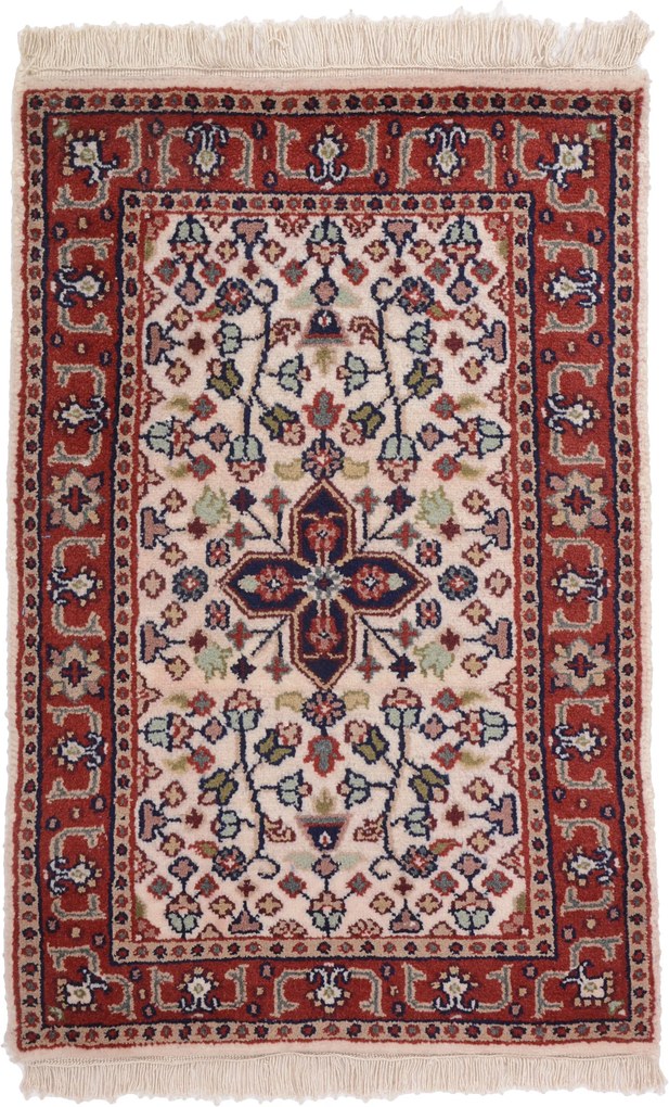 Persian Tappeto 60 x 90 (Indian) Annodato A Mano