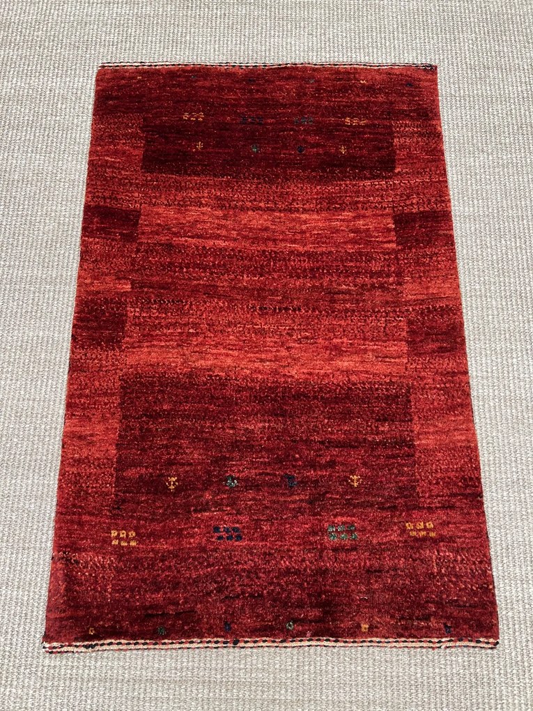 Loribaft Tappeto 60 x 90 Rosso (Iran) Annodato A Mano