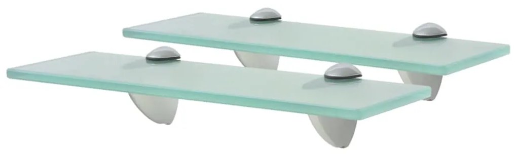 Mensole Galleggianti 2 Pz İn Vetro 30x20 Cm 8 Mm /