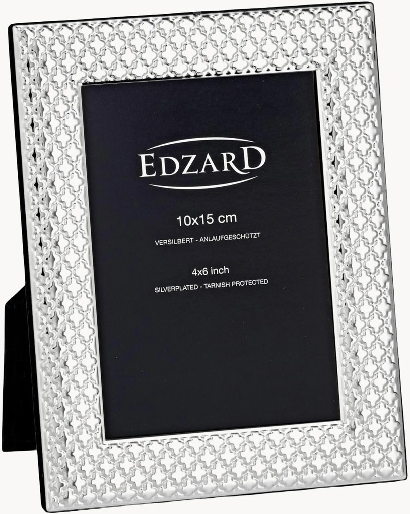Cornice portafoto placcata in argento Ruggiano