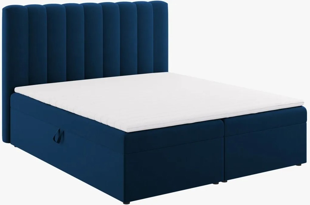 Letto Kelp Boxspring in velluto - 180x200 cm