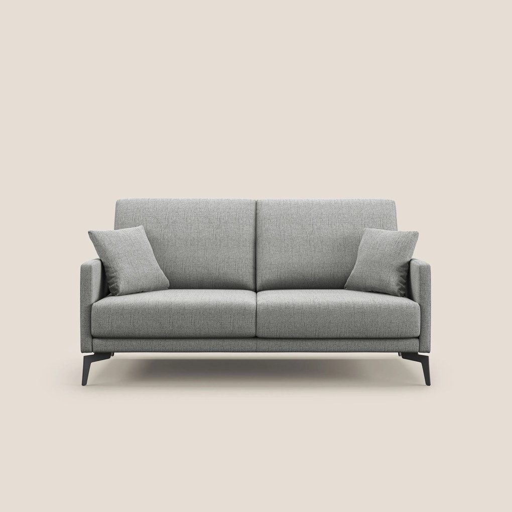 Saturno divano moderno in tessuto morbido impermeabile T03 grigio chiaro