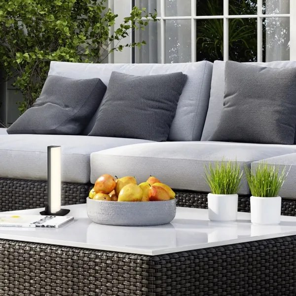 Briloner 7474-015 - Lampada da tavolo LED ricaricabile 7W 5V 3000K nera