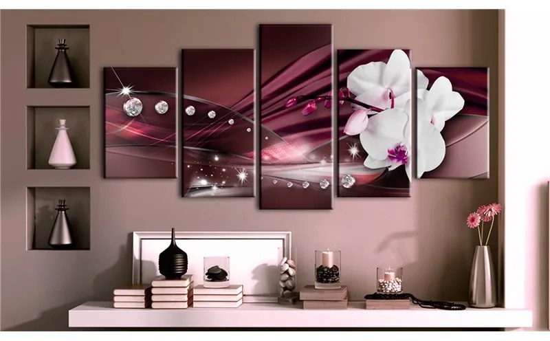 Quadro Diamante rugiada  Colore Rosa, Dimensioni e Misure 100x50