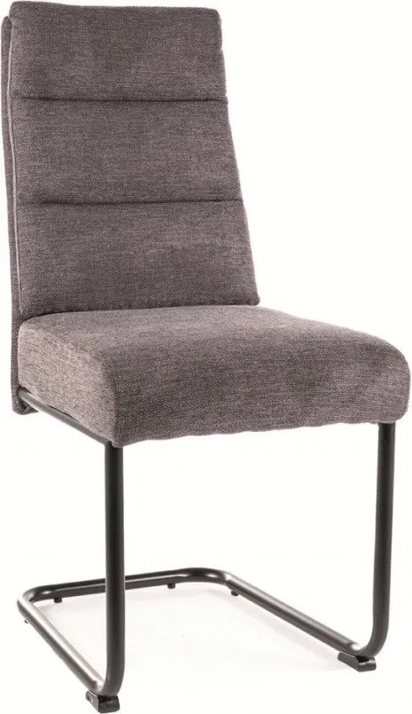 Sedia imbottita Berry Brego 18 grigio scuro