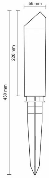 Lampada da esterno a LED LED/3W/230V 2800K IP65