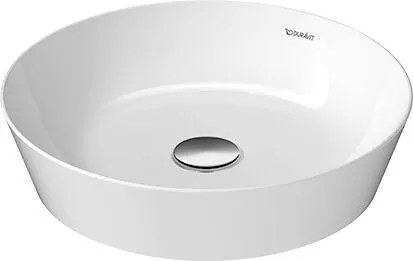 Lavabo tondo 43 Cm da appoggio senza Troppo Pieno Senza Foro Bianco Cape Cod 2328430000 Duravit