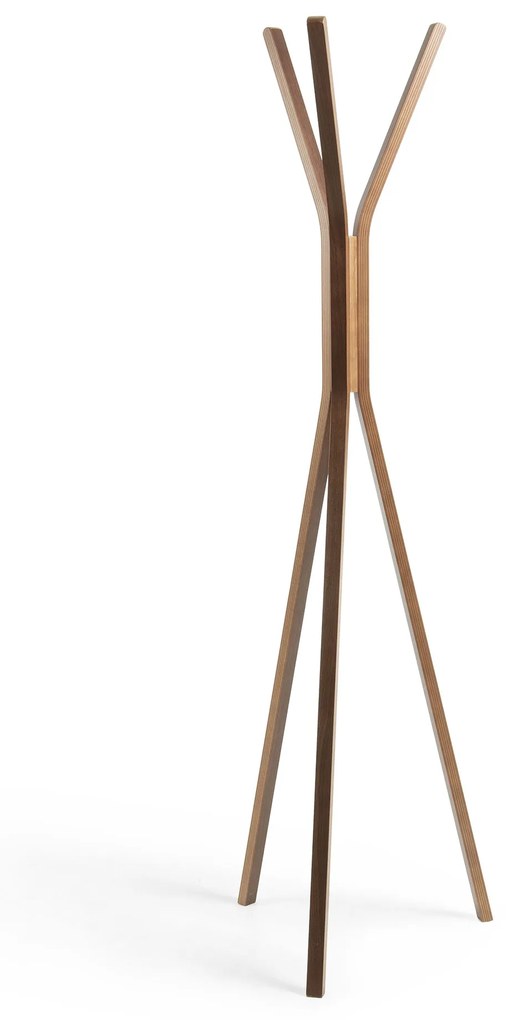 Kave Home - Appendiabiti Chelsey in legno massello di caucciÃ¹ 170 cm