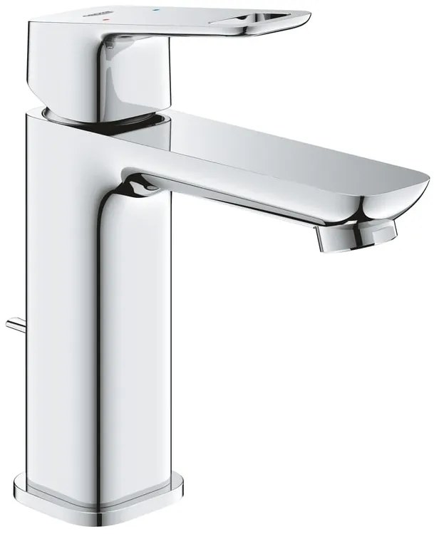 Rubinetto per lavabo a canna media getto aerato Clova Pulse argento cromato lucido GROHE