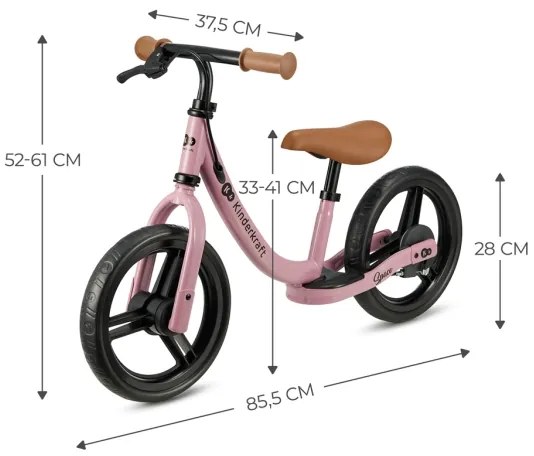 KINDERKRAFT - Bici a spinta SPACE rosa