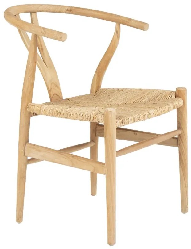 Sedia in Teak e Paglia Naturale - POGIANA