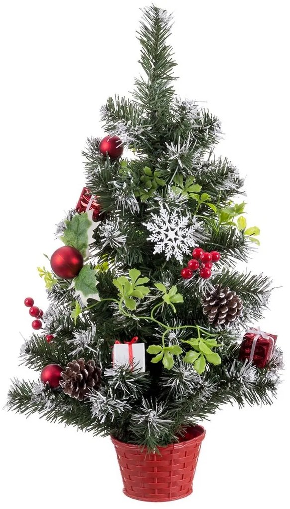 Albero di Natale Rosso Multicolore Plastica Ananas 60 cm