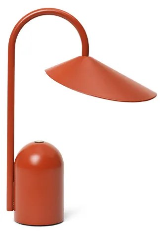 Ferm Living - Arum Portable Lampada da Tavolo Oxide Red ferm LIVING