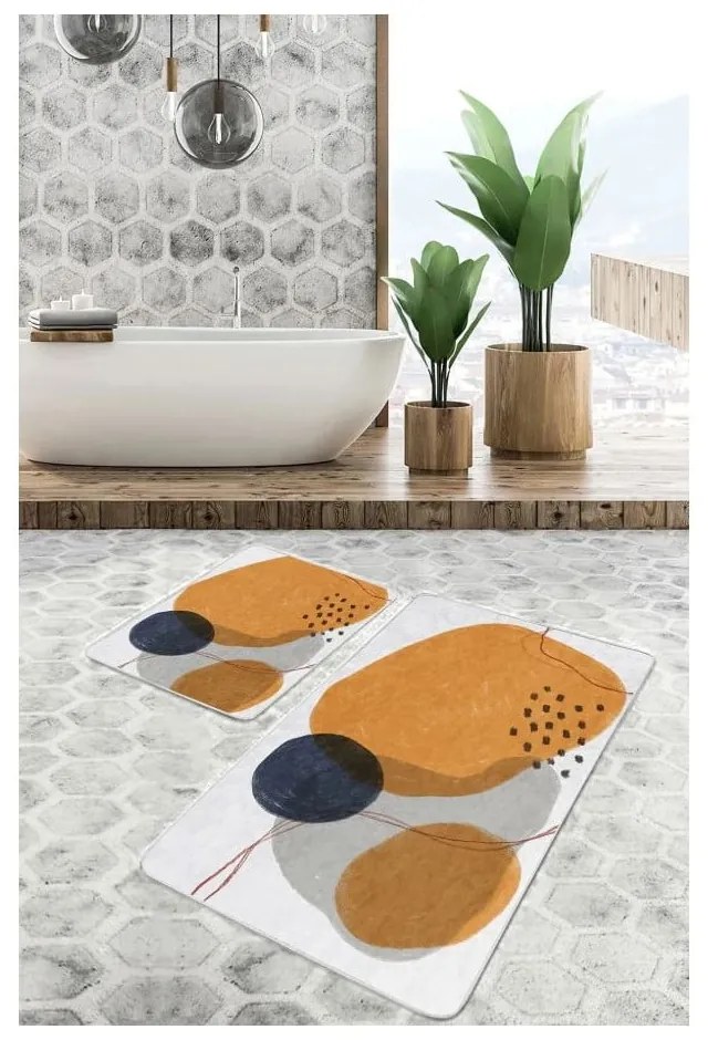 Set di tappetini per il bagno in velluto 2 pz 60x100 cm – Mila Home