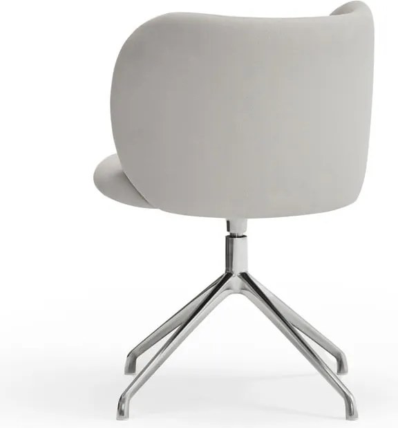 Sedia da pranzo grigio chiaro in imbottito Mogi – Teulat