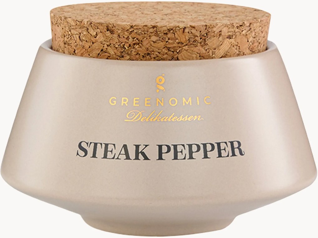 Set di 2 barattoli di spezie Steak Pepper