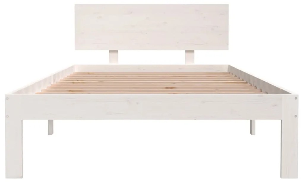 Giroletto bianco 100x200 cm in legno massello di pino