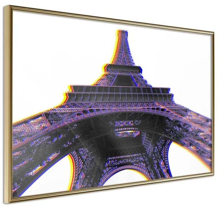 Poster  Symbol of Paris (Purple)  Cornice Quadri Cornice d'oro, Larghezza x Altezza Home decor 60x40