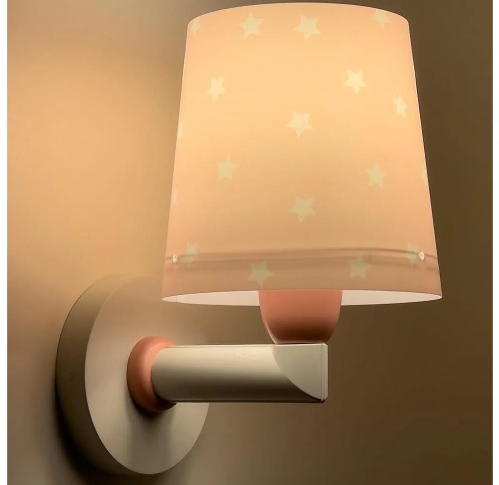 Dalber 82219S -  Applique per bambini  STAR LIGHT 1xE27/60W/230V rosa