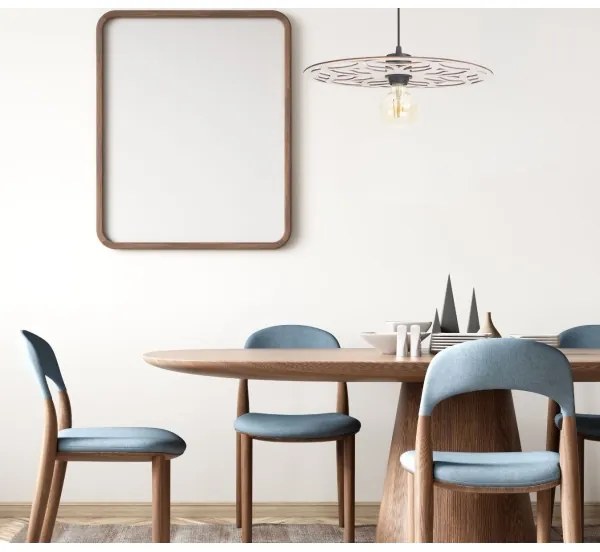 Lampadario a sospensione con filo FALCO 1xE27/60W/230V diametro 40 cm beige