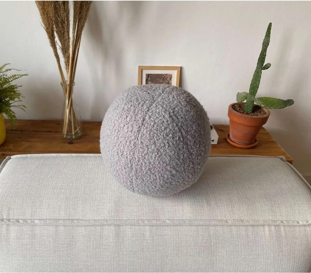 Cuscino decorativo in bouclé ø 20 cm Top – Mioli Decor