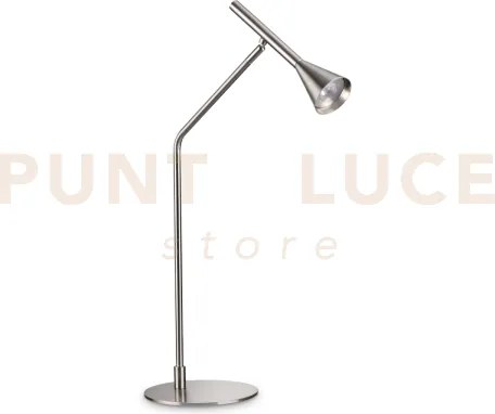 Diesis lampada da tavolo led 3000k 6,5w  500 lm dimmerabile nickel