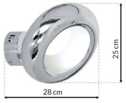 Applique a parete LED MERCURIO LED/12W/230V