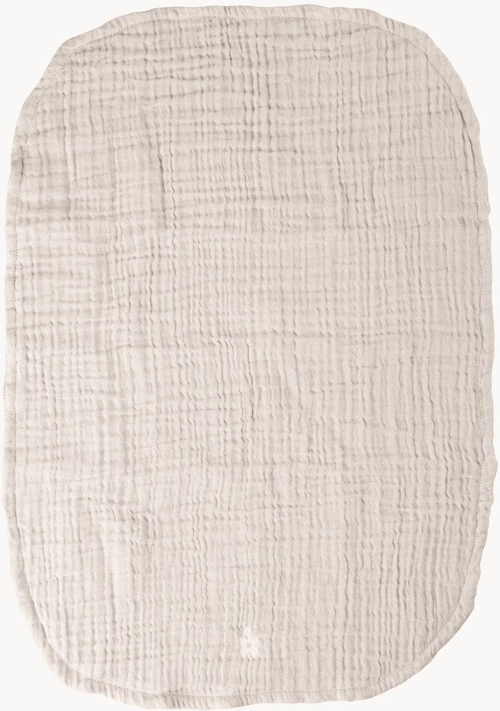Set di 2 panni in mussola di cotone organico Rose