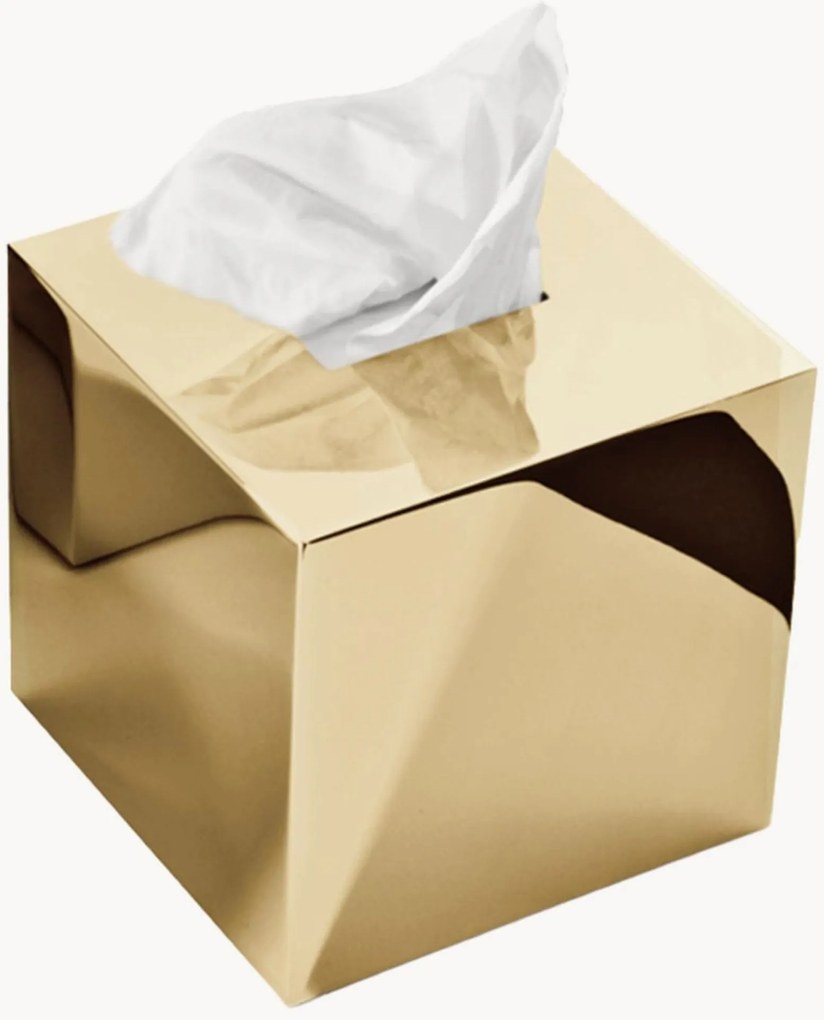 Porta fazzoletti cosmetici color oro Clara