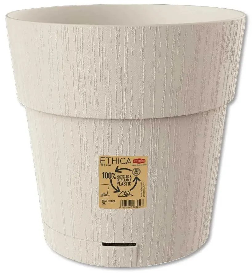 Vaso Ethica cm.20 diversi colori, Beige gesso