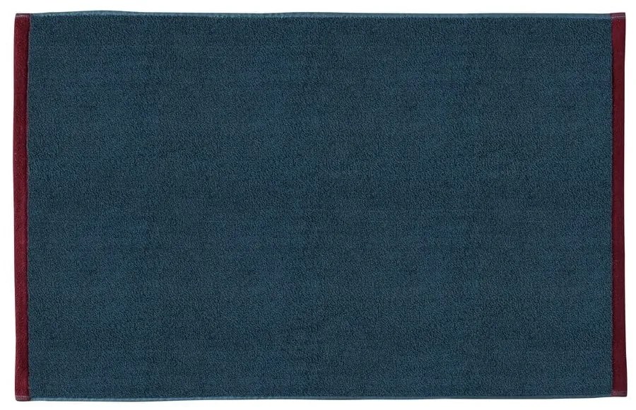 Tappetino per il bagno blu scuro/grigio in cotone organico 50x80 cm Soft – Mette Ditmer Denmark