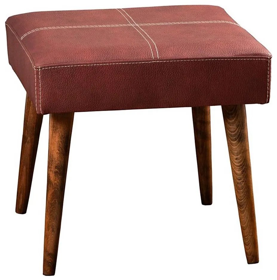 Pouf NUTO 46x46 cm rosso