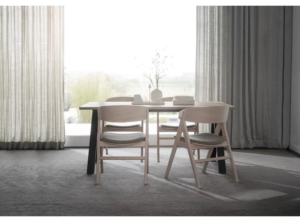 Set di 2 sedie da pranzo in colore naturale Waterton - Rowico