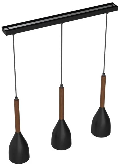 Lampadario a sospensione con filo MUZA 3xE27/60W/230V