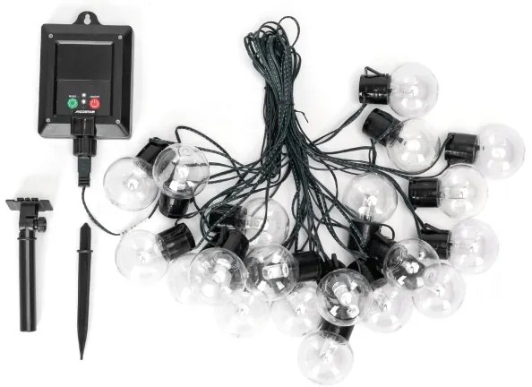 Aigostar - Catena di Natale solare a LED 20xLED/8 funzioni 11,5m IP65 multicolore