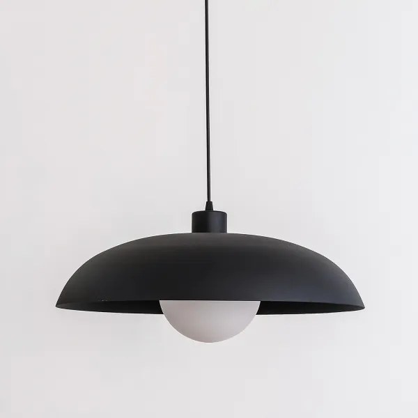 Lampada a sospensione con cavo ECLIPSE 1xE27/15W/230V nera