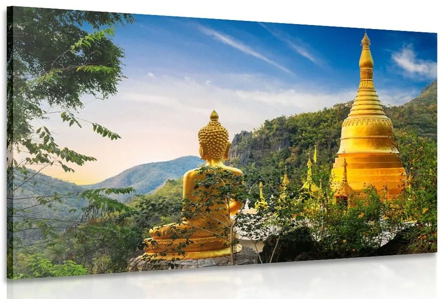 Quadro su tela – Vista sul Buddha dorato
